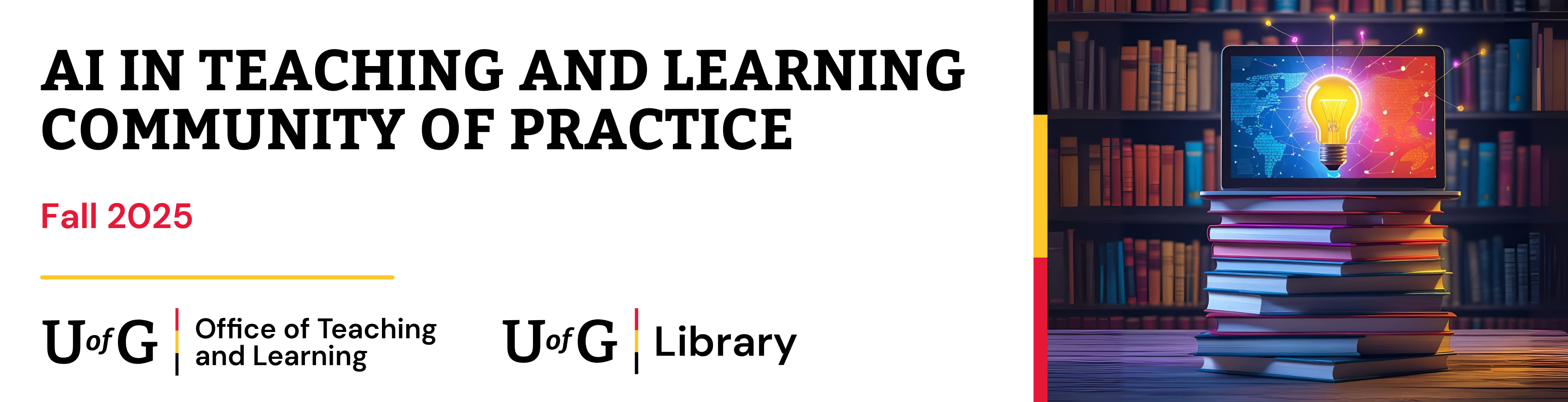 Banner for Artificial Intelligence in Teaching Community of Practice.