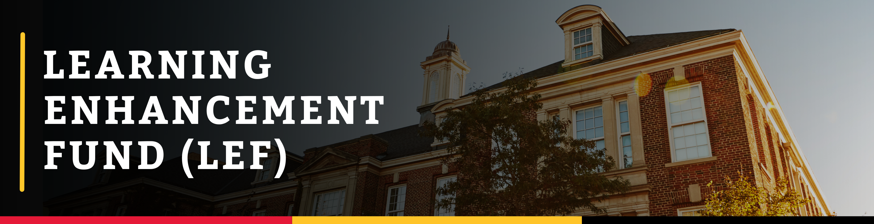 Learning Enhancement Fund (LEF) Announcement Banner