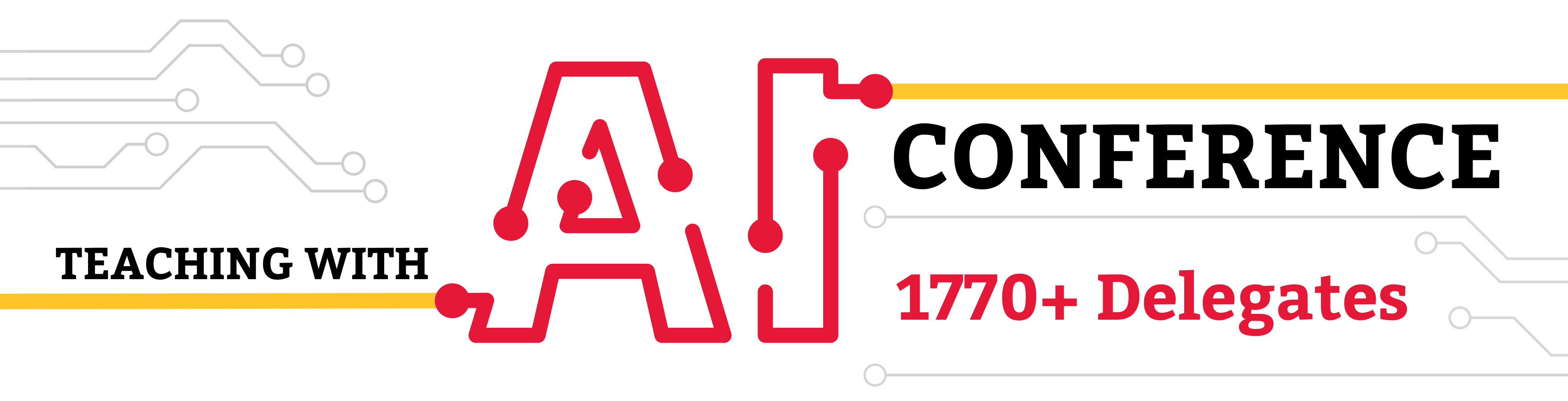 Teaching with AI Conference Banner with text that reads "1700+ delegates"