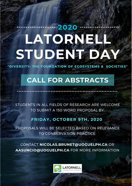 Poster announcing 2020 Latornell Student Day