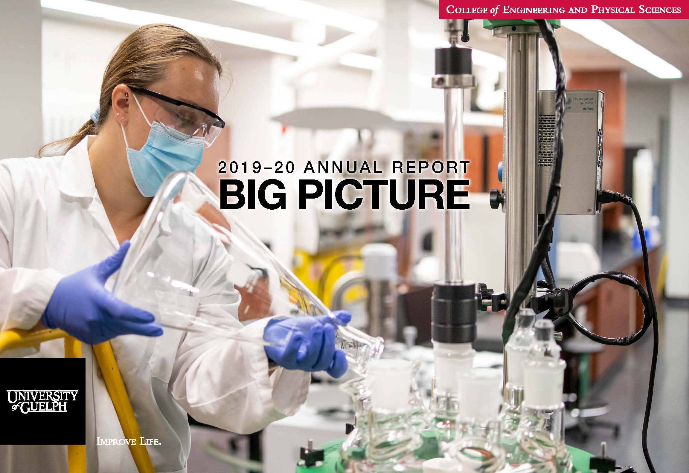 Image of fourth-year engineering student, Jenna Rotondi, working in Bill Van Heyst's lab
