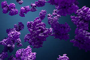 Digital illustration of proteins