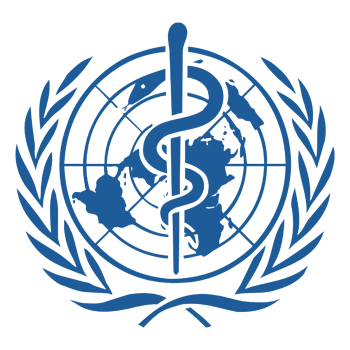 A graphic showing the World Health Organization's logo.