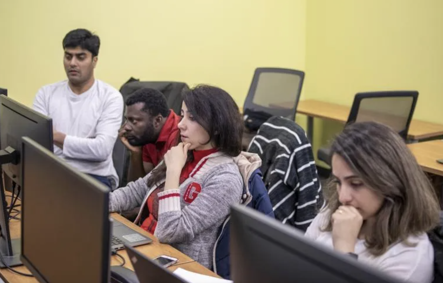 Image of MCTI students in SOCS classroom in 2019