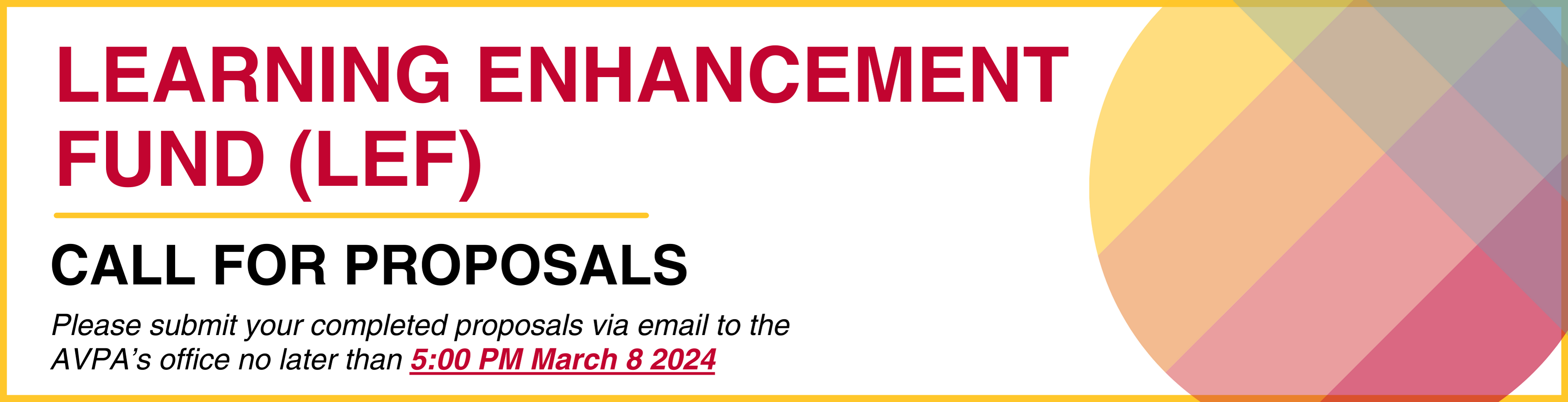 LEF Fund Call for Proposals