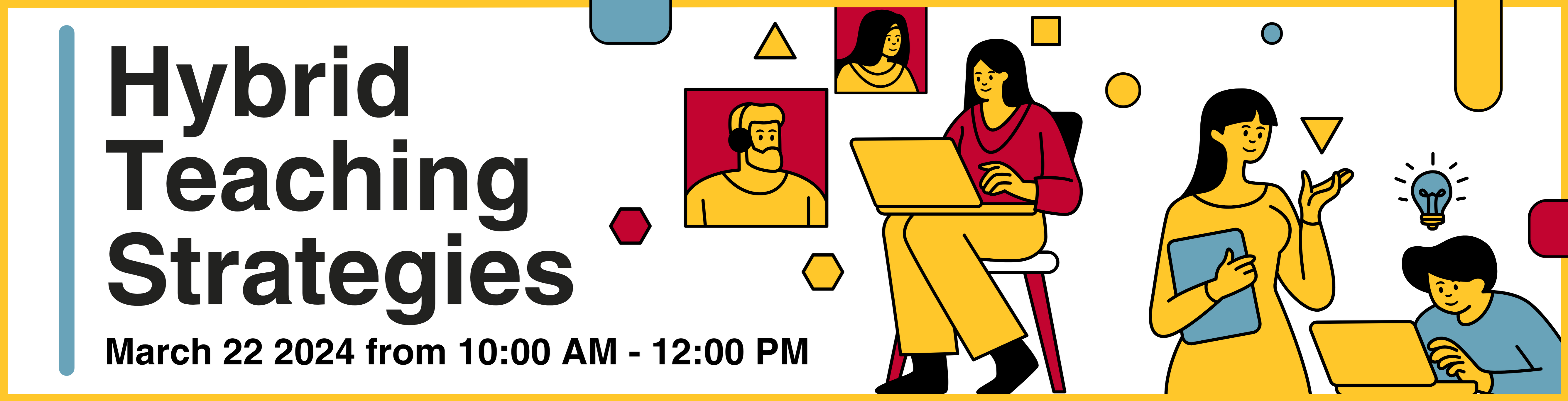 Hybrid Teaching Strategies Workshop Banner